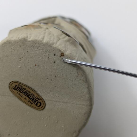 Vintage Owl Votive Candle Holder Glazed Pottery Counterpoint San Francisco Gift - Picture 7 of 12